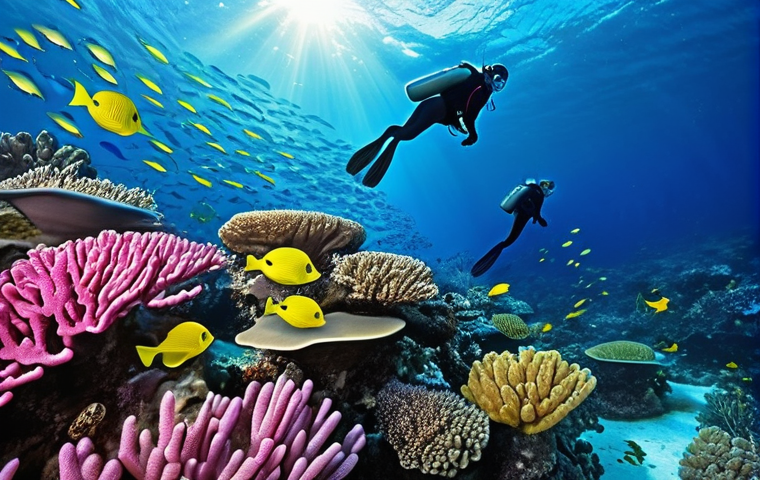 다이빙 강사 직업 만족도 조사 - **Prompt:** "A professional diving instructor, either male or female, dressed in a form-fitting full...