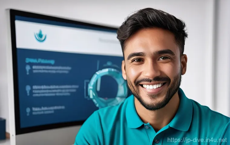 다이빙 강사 온라인 수업 활용법 - **Prompt:** A diverse young adult, wearing a comfortable t-shirt and jeans, is seated at a minimalis...