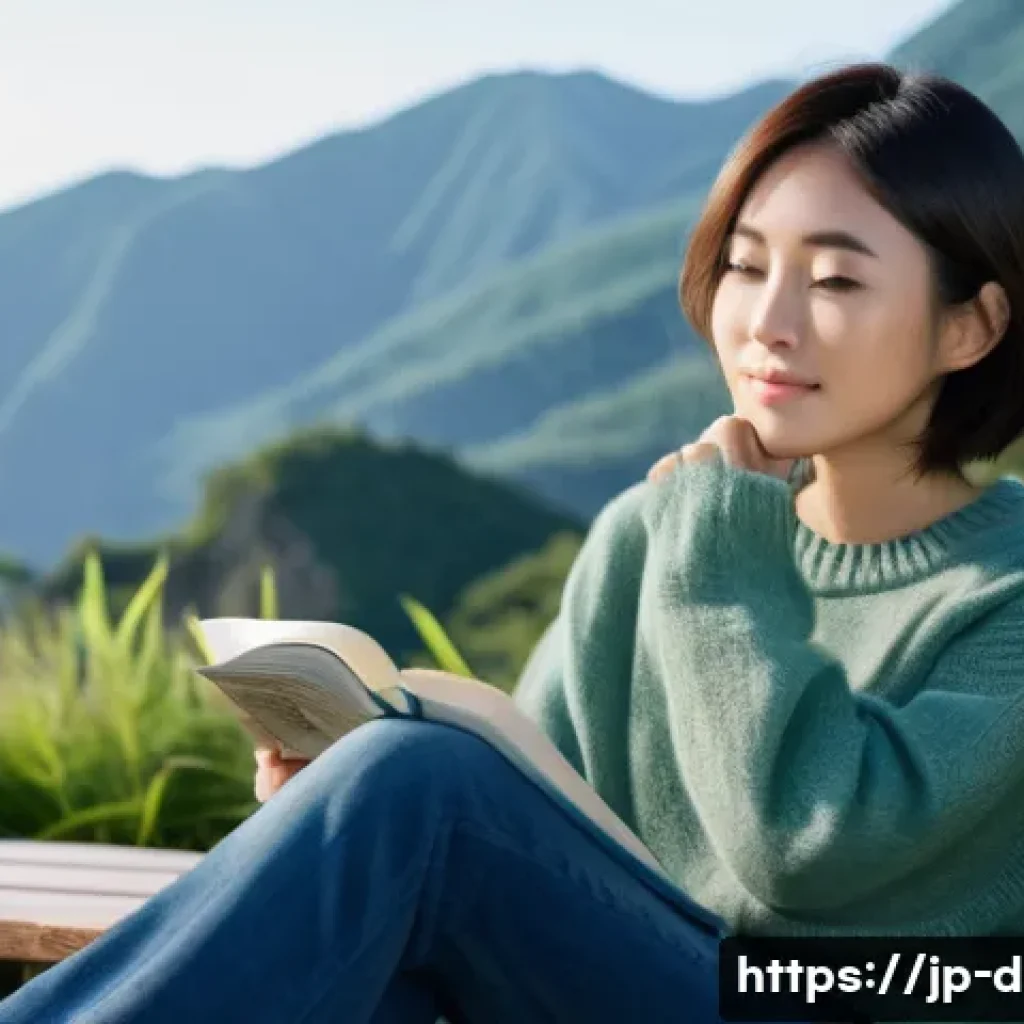 다이빙 강사 워라밸 유지 방법 - **Image Prompt: Tranquil Mountain Escape for a Diving Instructor**
A serene portrait of a young ...